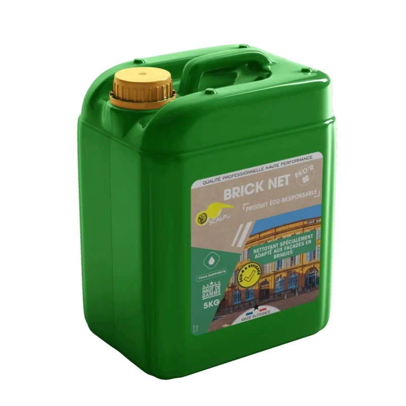 Biodegradable brick cleaner for facades