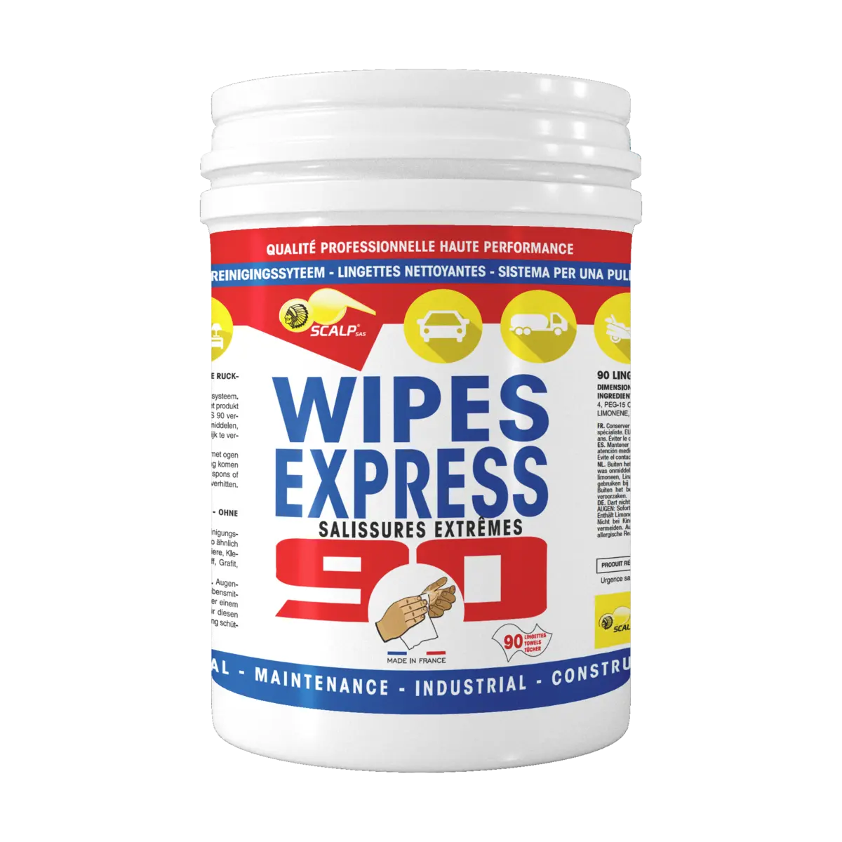 wipes express 90 Industrial Cleaning Wipes for Hands & Surfaces