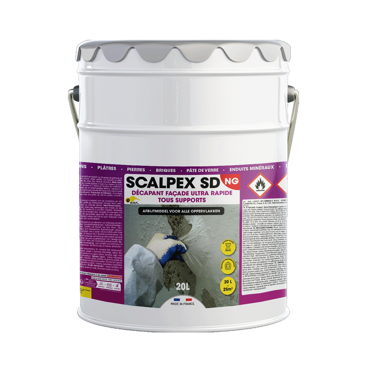 scalpex sd ng Professional Paint Stripper for Façades