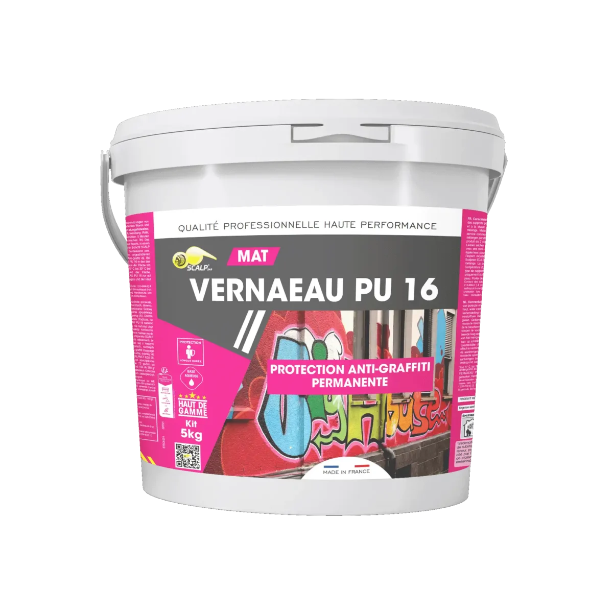 Permanent anti graffiti coating