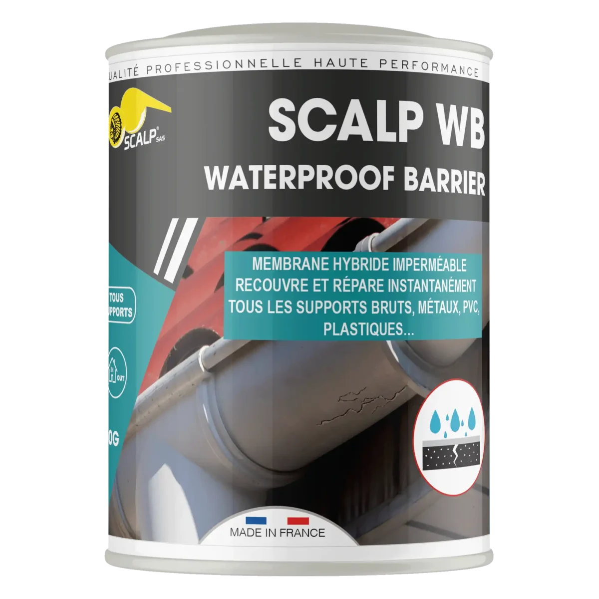 Elastic roof & gutter waterproofing membrane