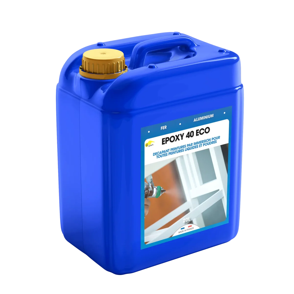 Epoxy paint stripper by immersion