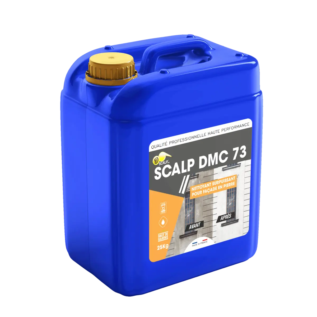 Lime and mineral facade cleaner