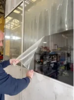 Temporary protective peel-off film