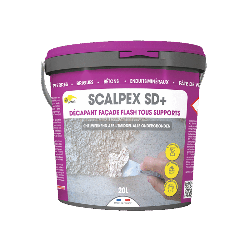 Gelled facade stripper with flash effect