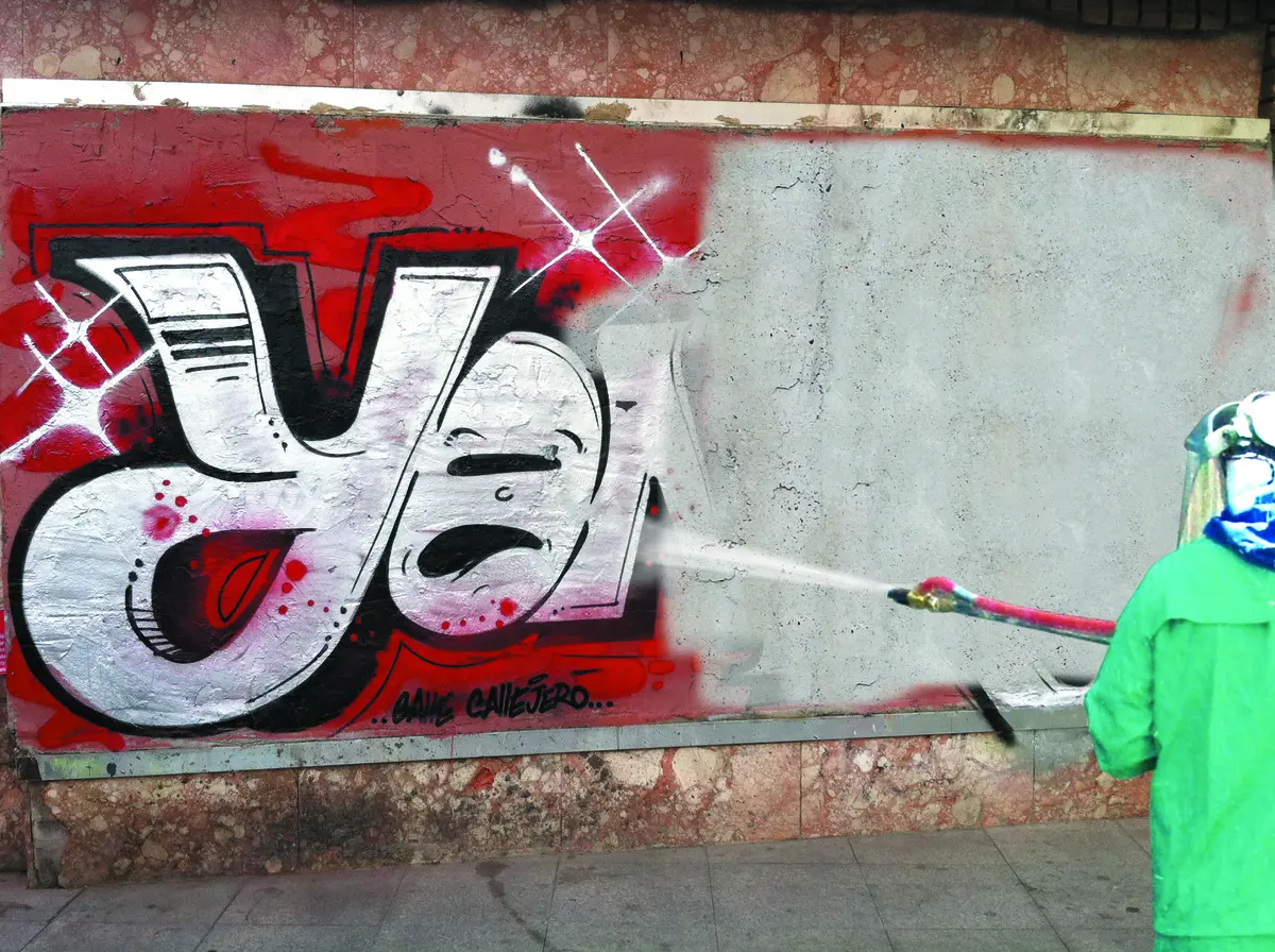 Anti-graffiti film-forming protection Anti-graffiti film-forming protection