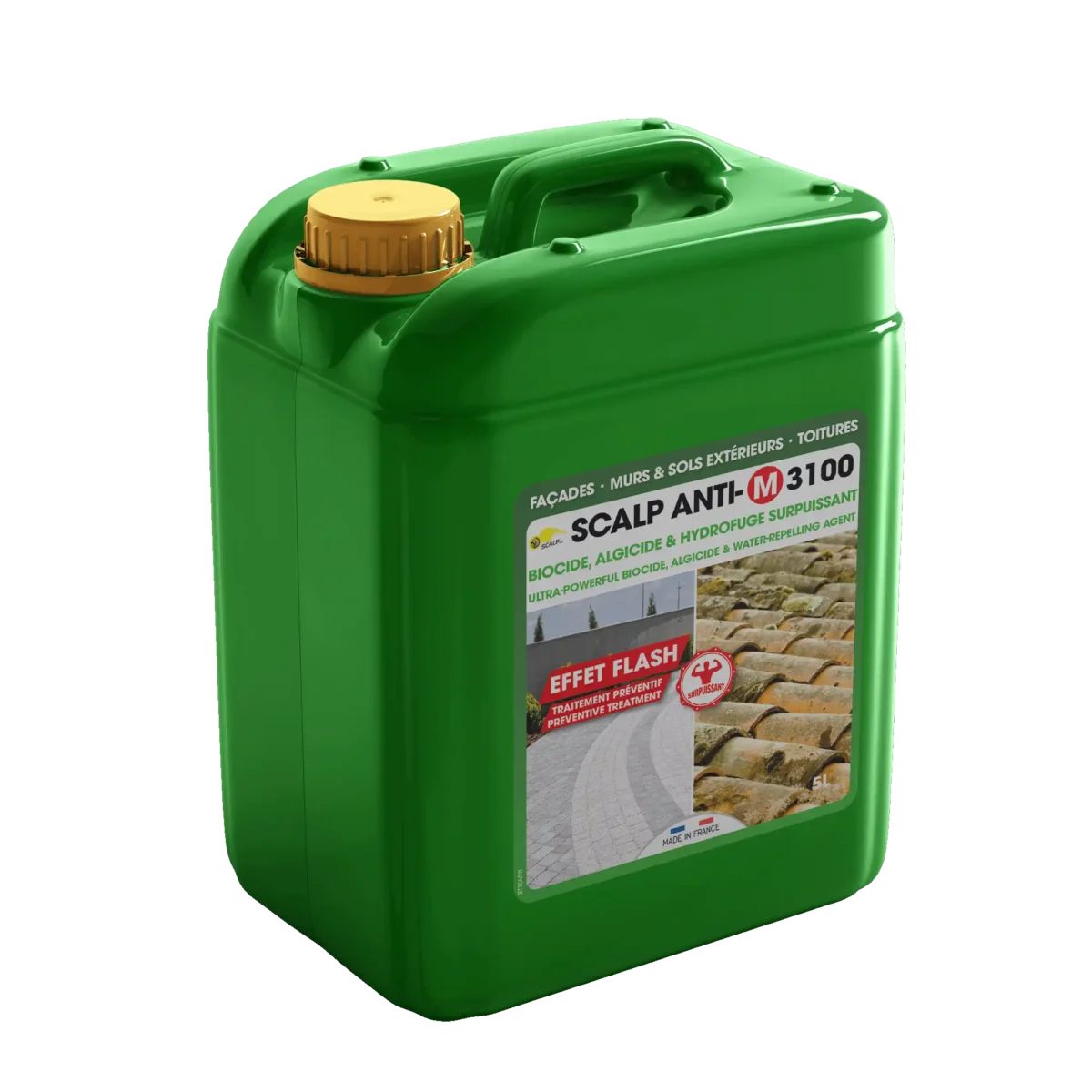 Anti-green deposits and water repellent