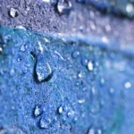 Colorless water repellent for blue stone