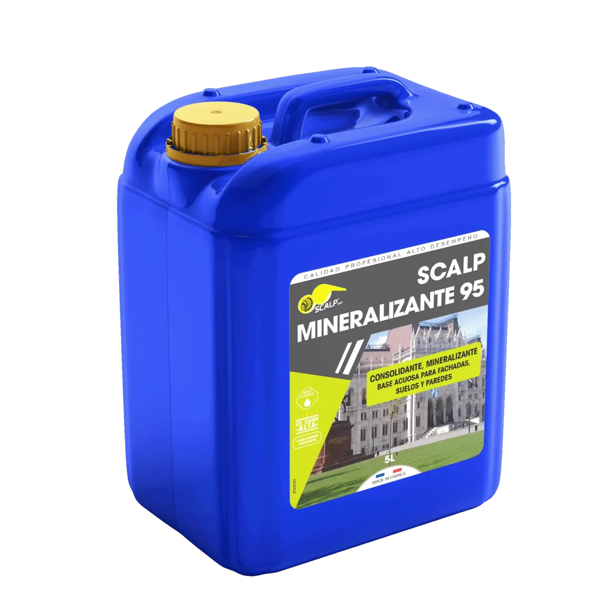 Mineralizing stone facade