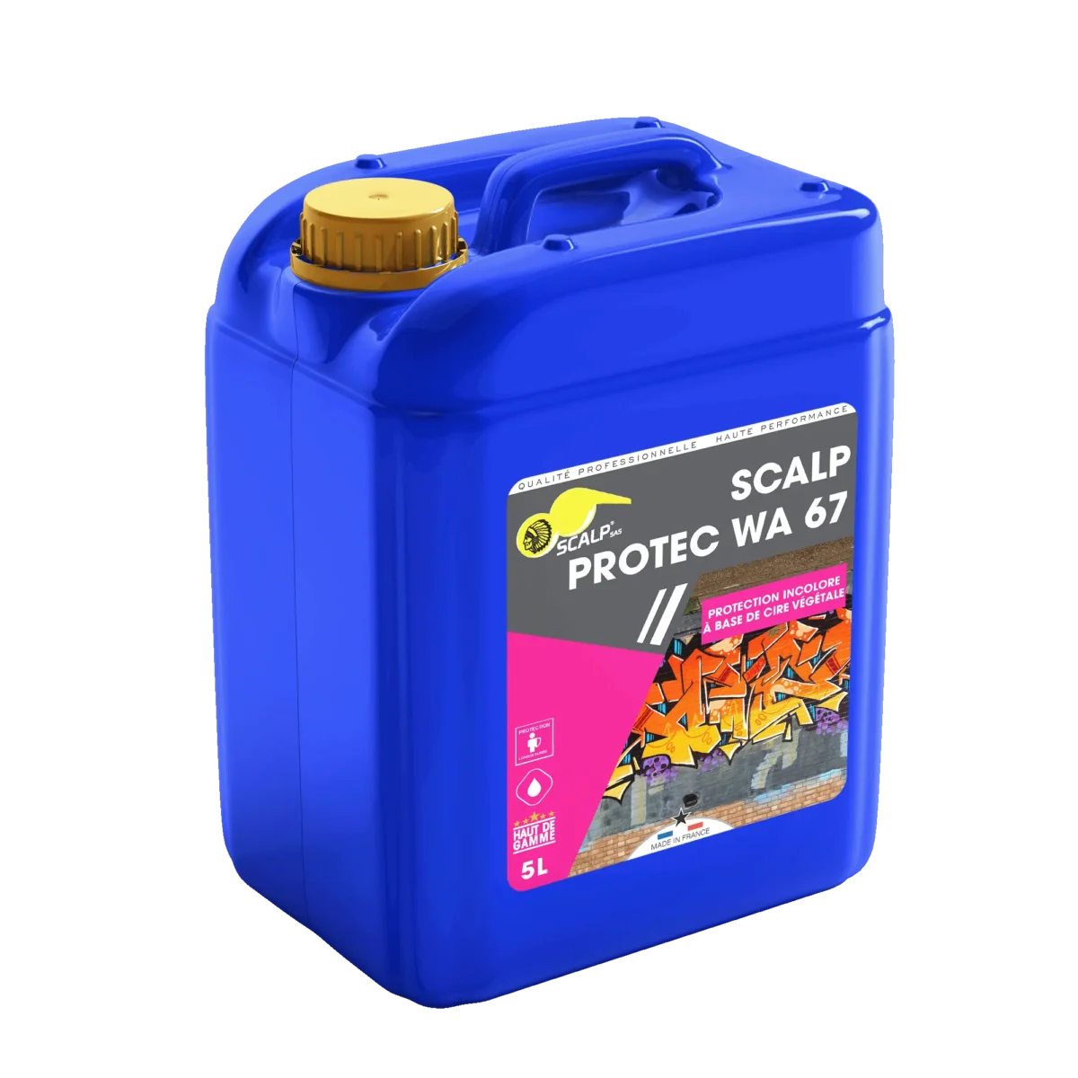 Colorless anti-graffiti protection