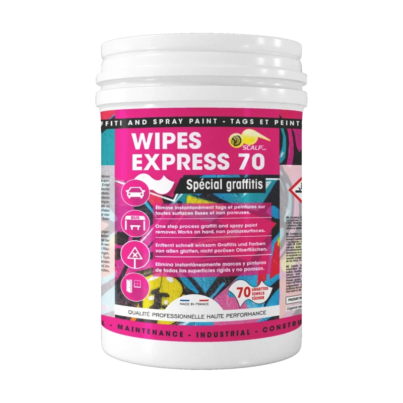 Anti-graffiti cleaning wipes